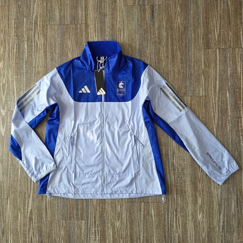 Adidas Boston Marathon 2025 Celebration Jacket Womem's Large Running Top JN3002
